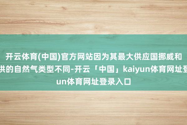 开云体育(中国)官方网站因为其最大供应国挪威和荷兰提供的自然气类型不同-开云「中国」kaiyun体育网址登录入口